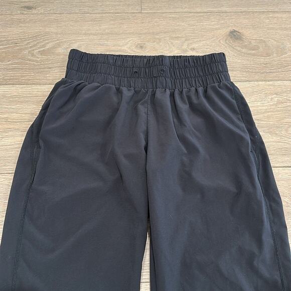 Z BY ZELLA Black High Waist Active Workout Lounge Jogger Pants Bottoms Size 8 - Picture 3 of 10
